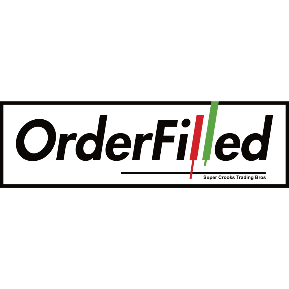 2606 Series - Order Filled - Red/Green Candles - Black on White