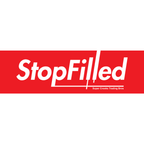 2606 Series - Stop Filled - White on Red