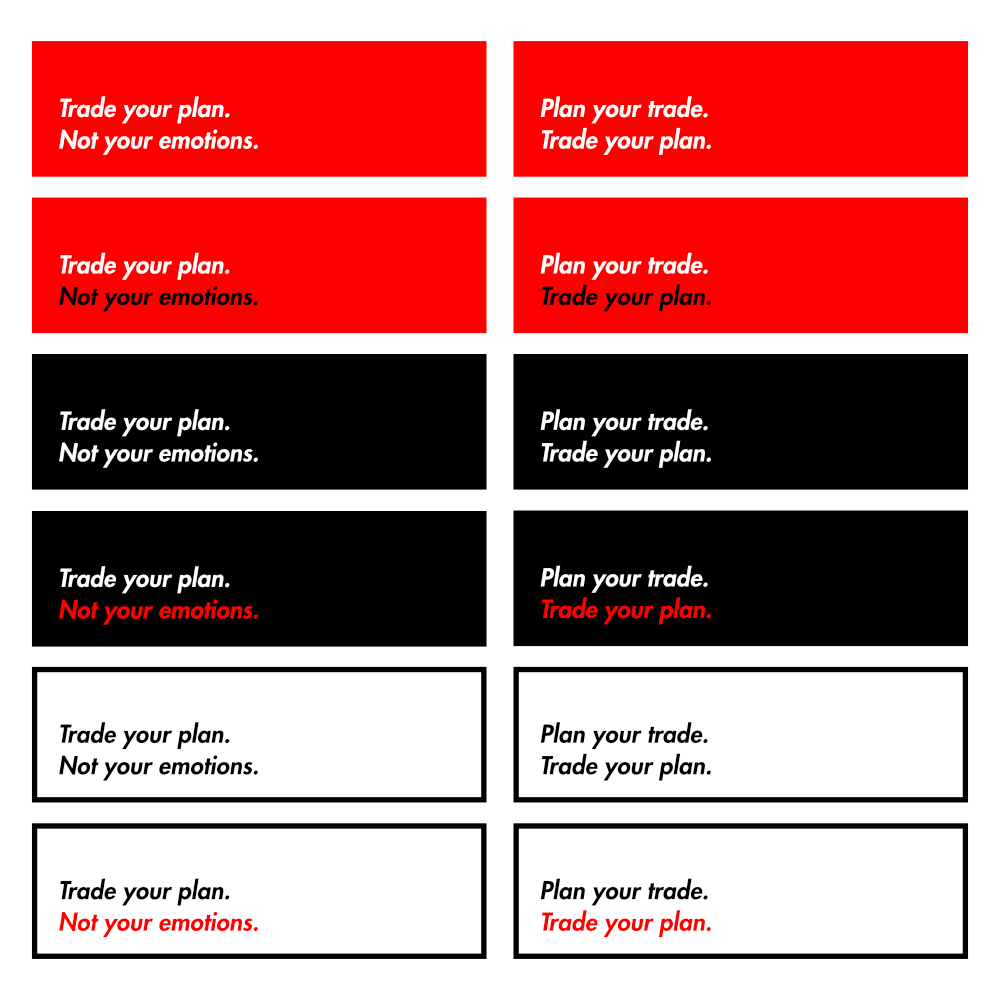 Trade Your Plan Sticker Pack